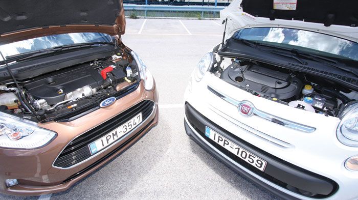 Ο 1.600άρης diesel κινητήρας του 500L υπερτερεί σε επιδόσεις χάρη στην μεγαλύτερη ιπποδύναμη και ροπή του. Αμφότεροι, είναι οικονομικοί στην κατανάλωσ